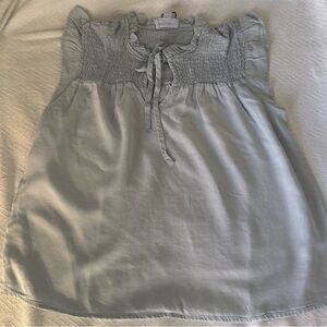 For The Republic Light Blue Blouse Medium